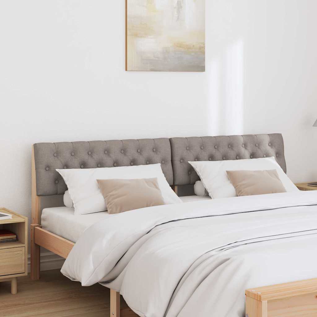 Tête de lit capitonnée Taupe 180 cm Pin massif - XIOS