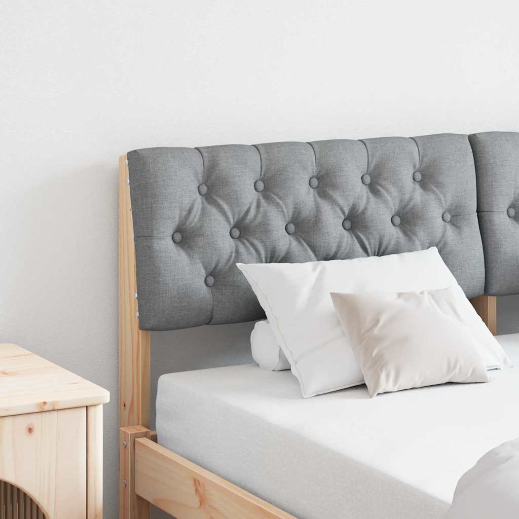 Tête de lit capitonnée Gris clair 160 cm Pin massif - XIOS
