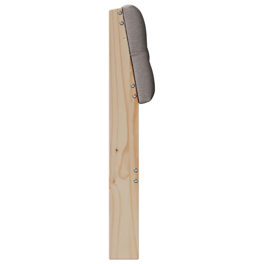 Tête de lit capitonnée Taupe 160 cm Pin massif - XIOS
