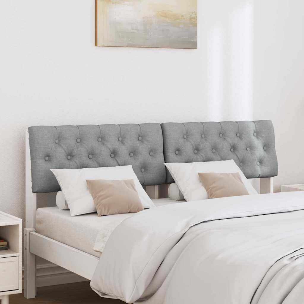 Tête de lit capitonnée Gris clair 160 cm Pin massif - XIOS