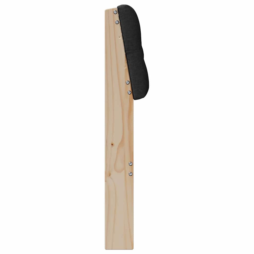 Tête de lit capitonnée Noir 140 cm Pin massif - XIOS