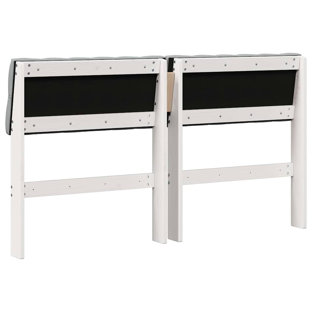 Tête de lit capitonnée Gris clair 135 cm Pin massif - XIOS