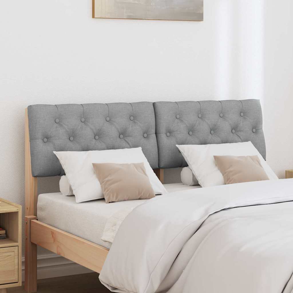 Tête de lit capitonnée Gris clair 120 cm Pin massif - XIOS