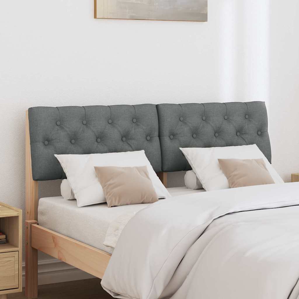 Tête de lit capitonnée Gris foncé 120 cm Pin massif - XIOS