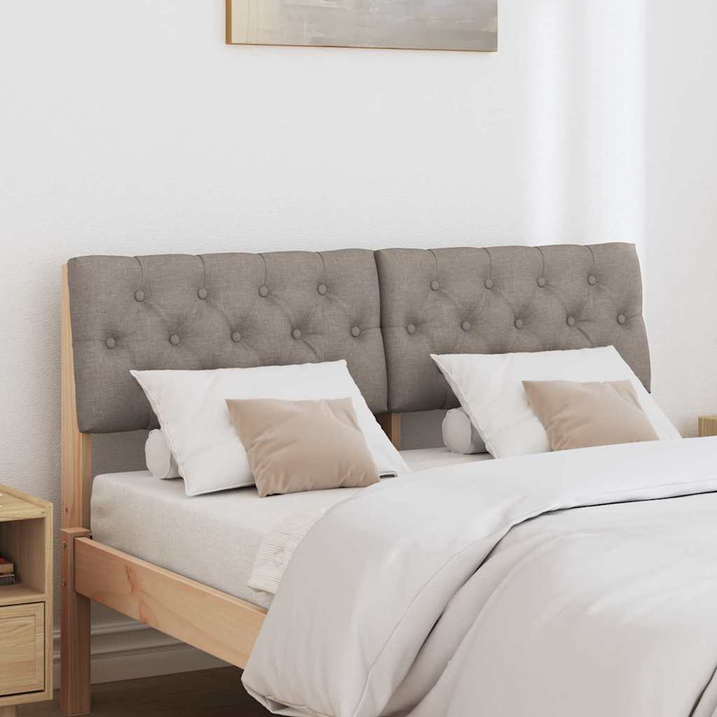 Tête de lit capitonnée Taupe 120 cm Pin massif - XIOS