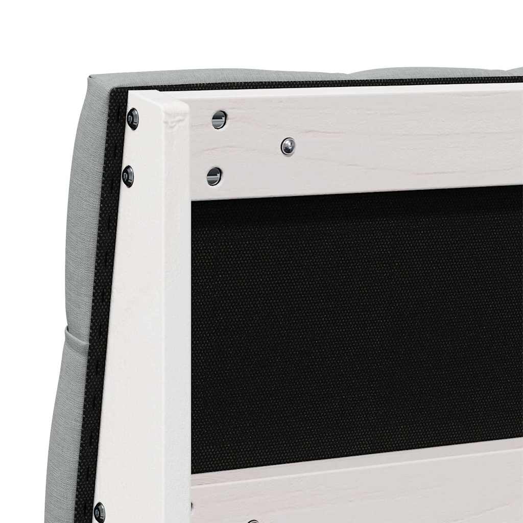 Tête de lit capitonnée Gris clair 120 cm Pin massif - XIOS