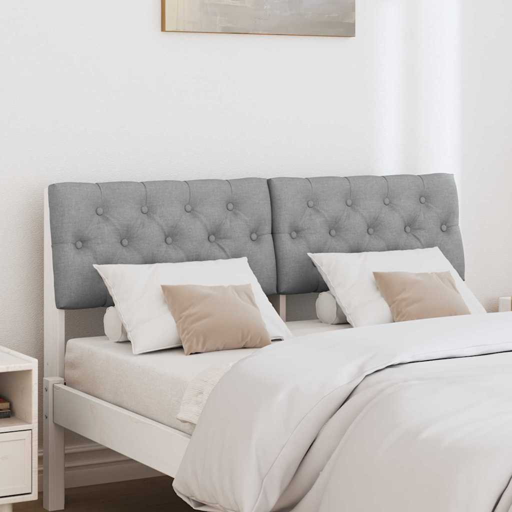 Tête de lit capitonnée Gris clair 120 cm Pin massif - XIOS
