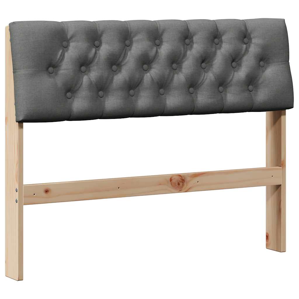 Tête de lit capitonnée Gris foncé 100 cm Pin massif - XIOS