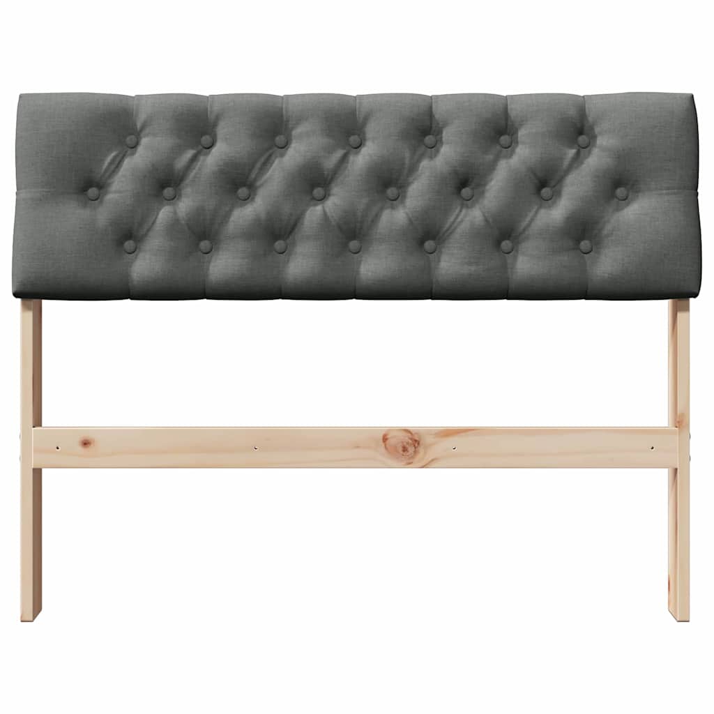 Tête de lit capitonnée Gris foncé 100 cm Pin massif - XIOS