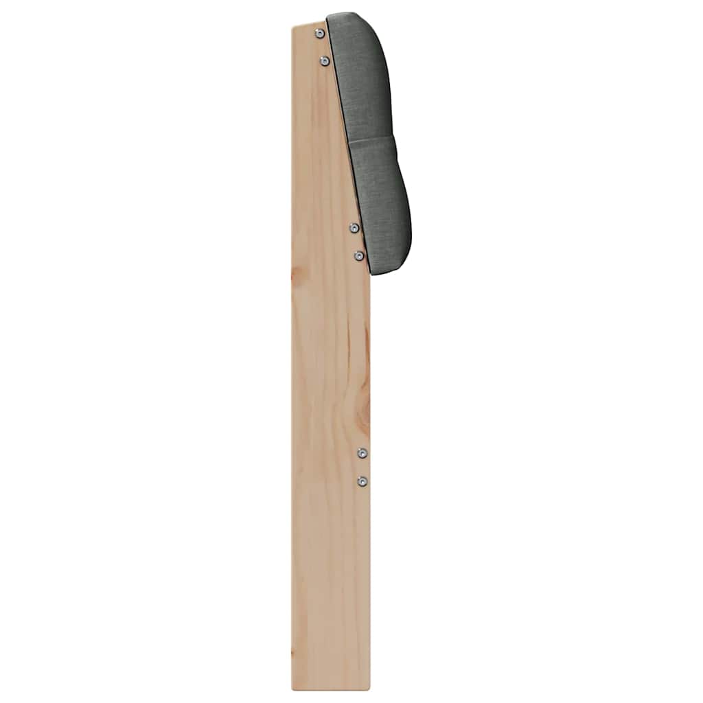 Tête de lit capitonnée Gris foncé 100 cm Pin massif - XIOS