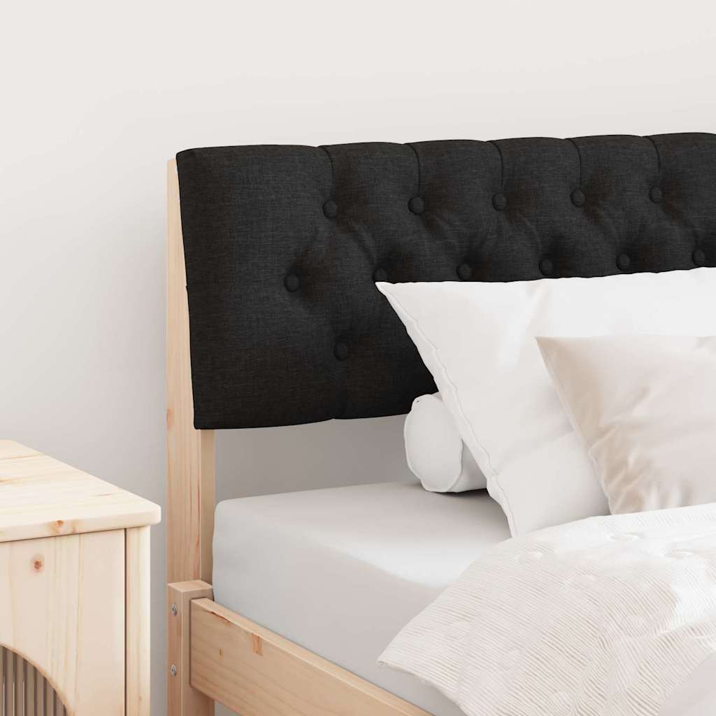 Tête de lit capitonnée Noir 100 cm Pin massif - XIOS