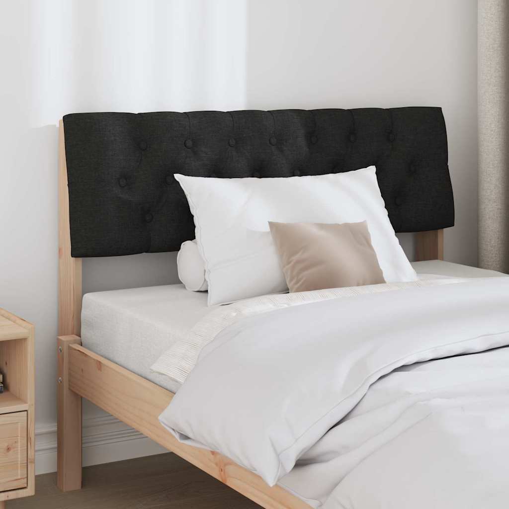 Tête de lit capitonnée Noir 100 cm Pin massif - XIOS