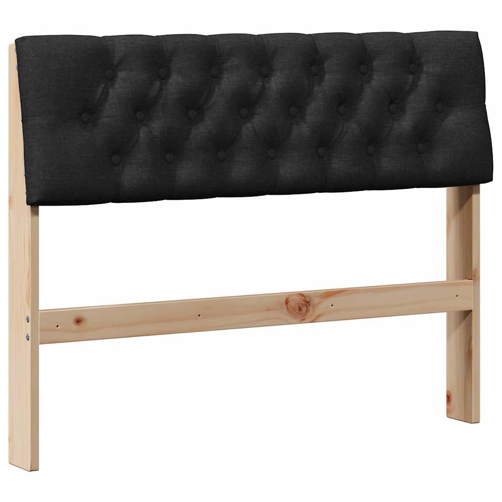 Tête de lit capitonnée Noir 100 cm Pin massif - XIOS