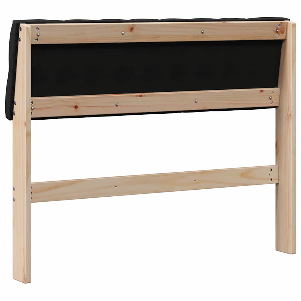 Tête de lit capitonnée Noir 100 cm Pin massif - XIOS