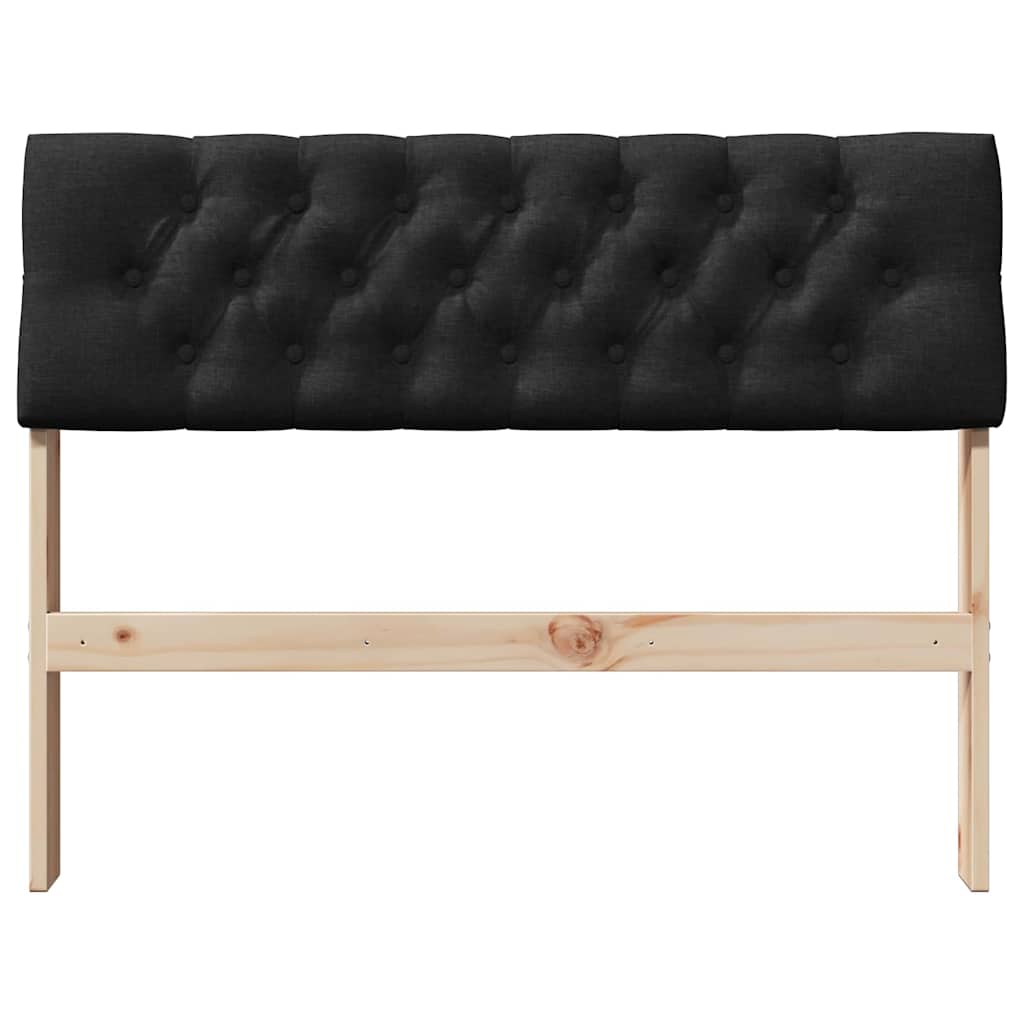 Tête de lit capitonnée Noir 100 cm Pin massif - XIOS