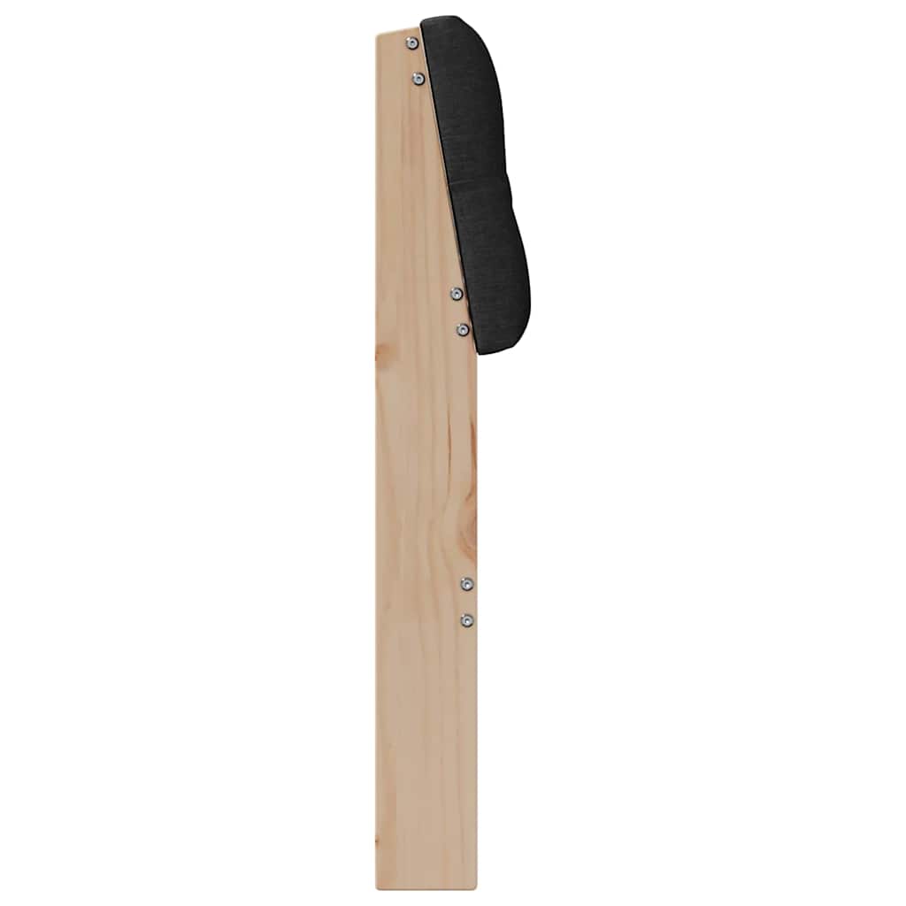 Tête de lit capitonnée Noir 100 cm Pin massif - XIOS