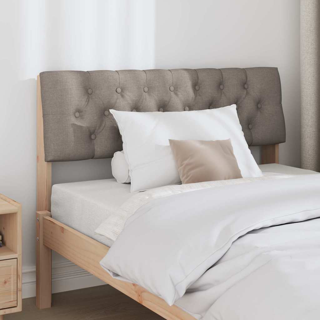 Tête de lit capitonnée Taupe 100 cm Pin massif - XIOS