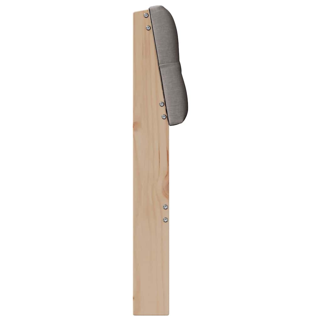 Tête de lit capitonnée Taupe 100 cm Pin massif - XIOS