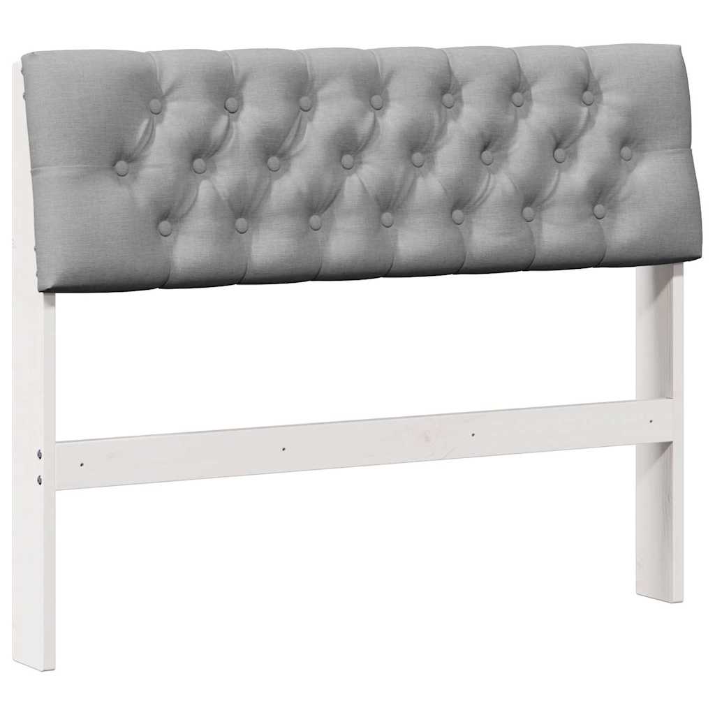 Tête de lit capitonnée Gris clair 100 cm Pin massif - XIOS