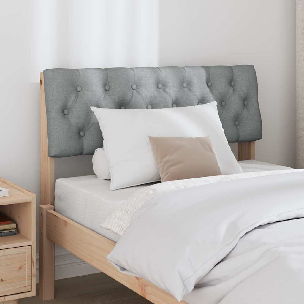 Tête de lit capitonnée Gris clair 90 cm Pin massif - XIOS