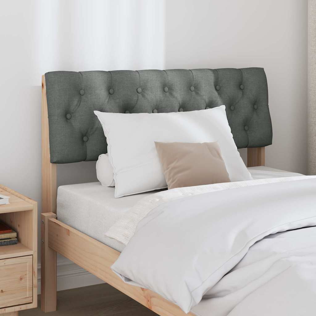 Tête de lit capitonnée Gris foncé 90 cm Pin massif - XIOS