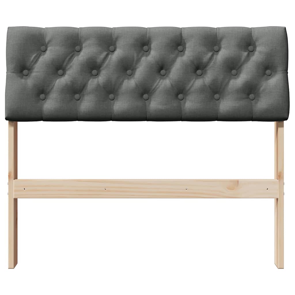 Tête de lit capitonnée Gris foncé 90 cm Pin massif - XIOS