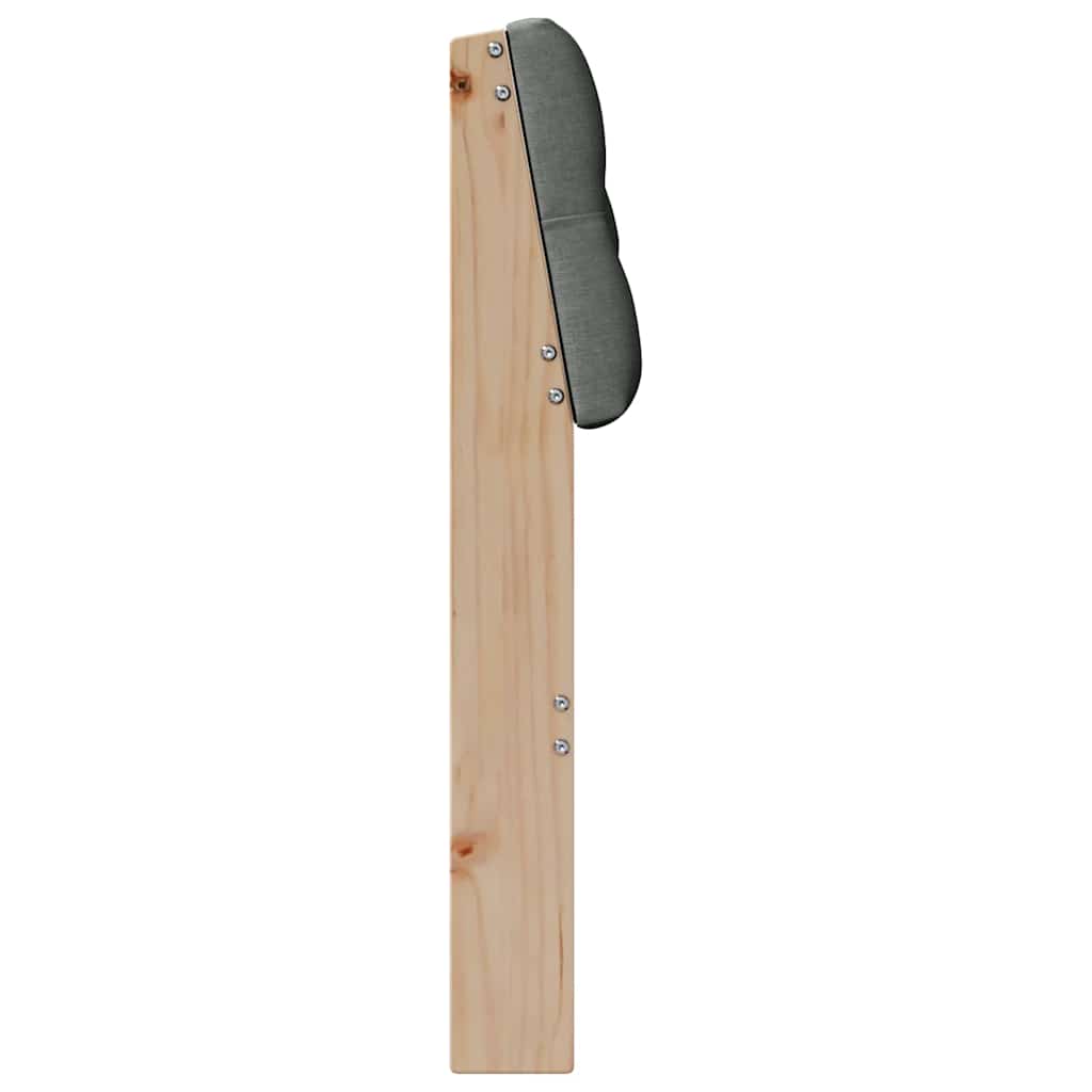 Tête de lit capitonnée Gris foncé 90 cm Pin massif - XIOS