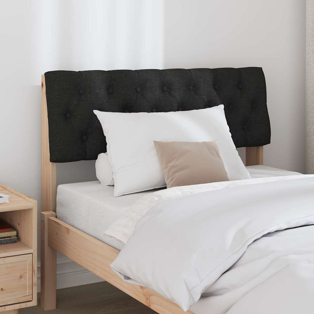 Tête de lit capitonnée Noir 90 cm Pin massif - XIOS