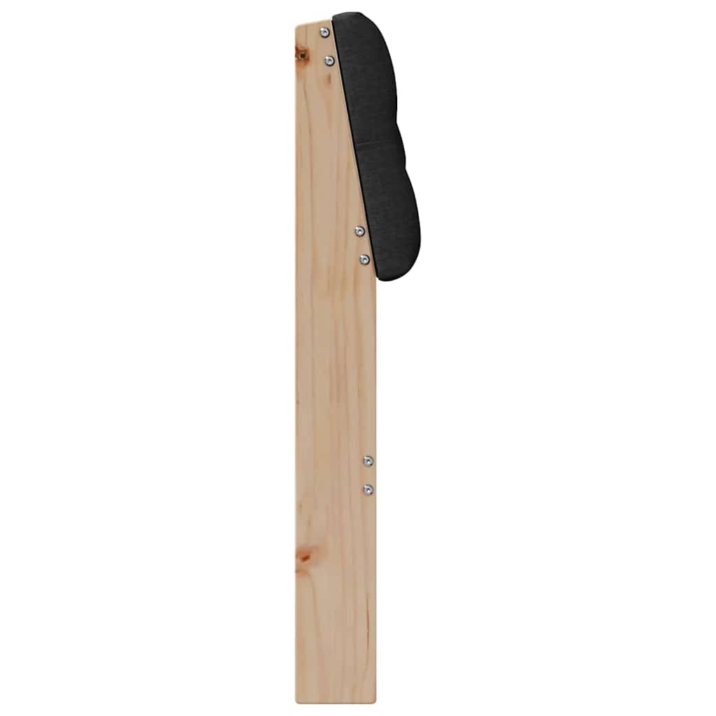 Tête de lit capitonnée Noir 90 cm Pin massif - XIOS