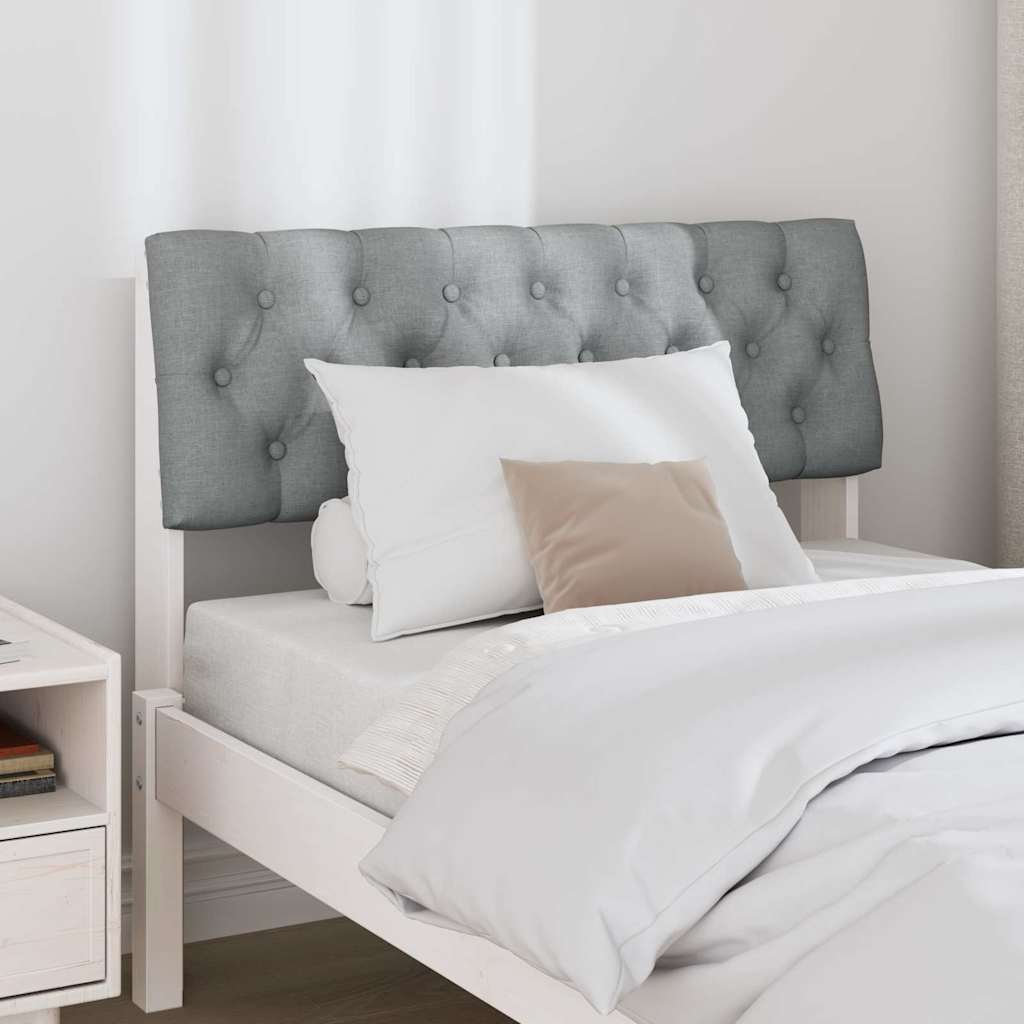 Tête de lit capitonnée Gris clair 90 cm Pin massif - XIOS