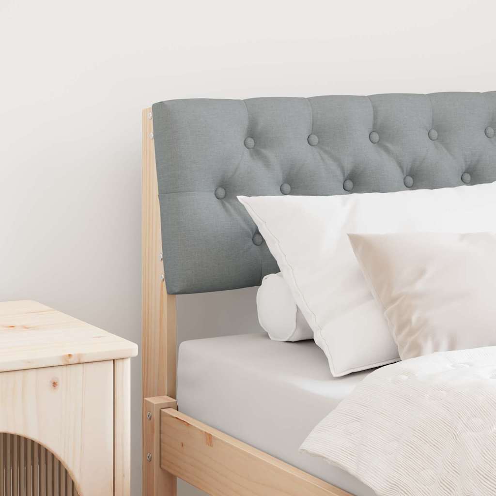 Tête de lit capitonnée Gris clair 80 cm Pin massif - XIOS
