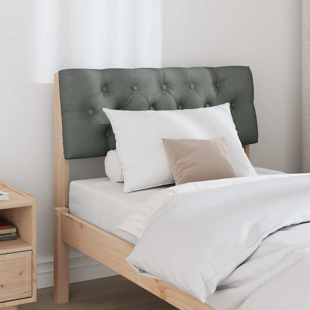 Tête de lit capitonnée Gris foncé 80 cm Pin massif - XIOS