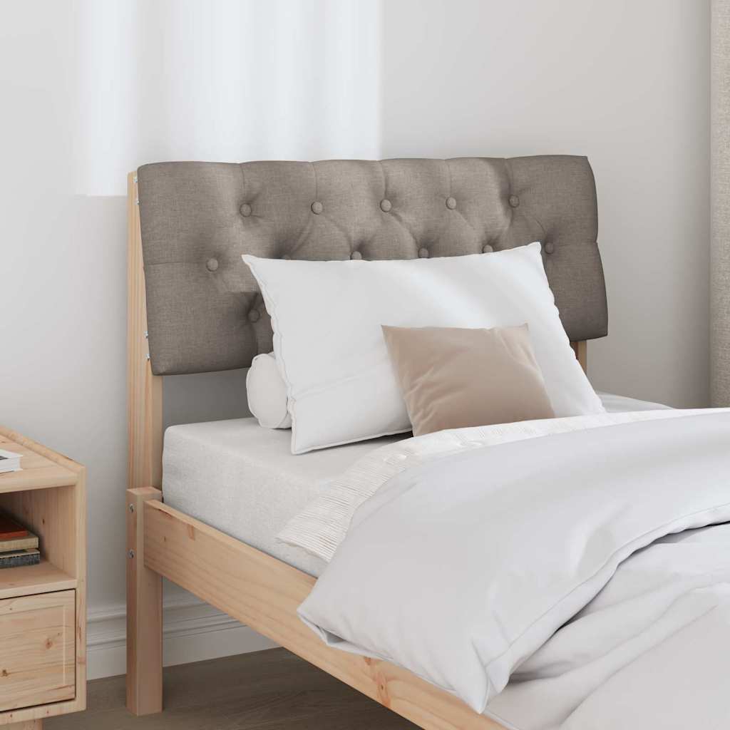 Tête de lit capitonnée Taupe 80 cm Pin massif - XIOS
