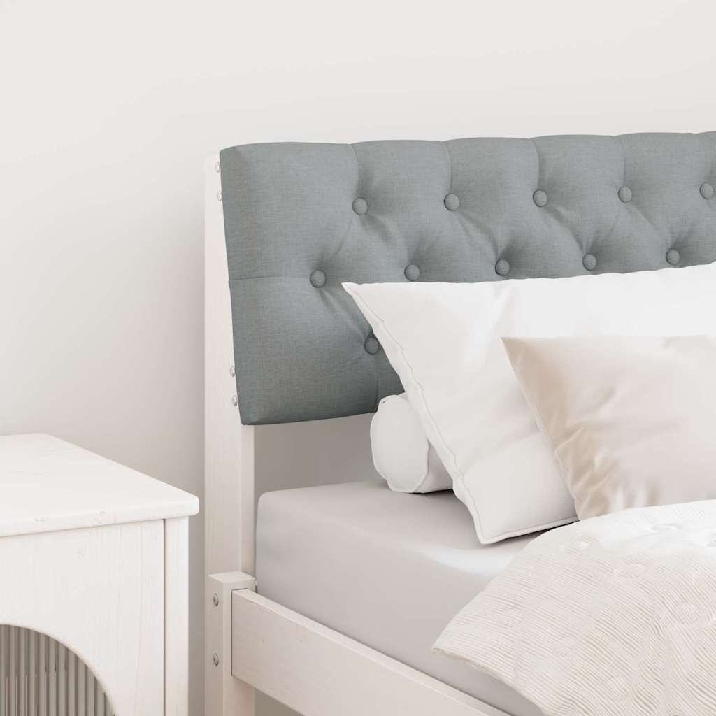 Tête de lit capitonnée Gris clair 80 cm Pin massif - XIOS