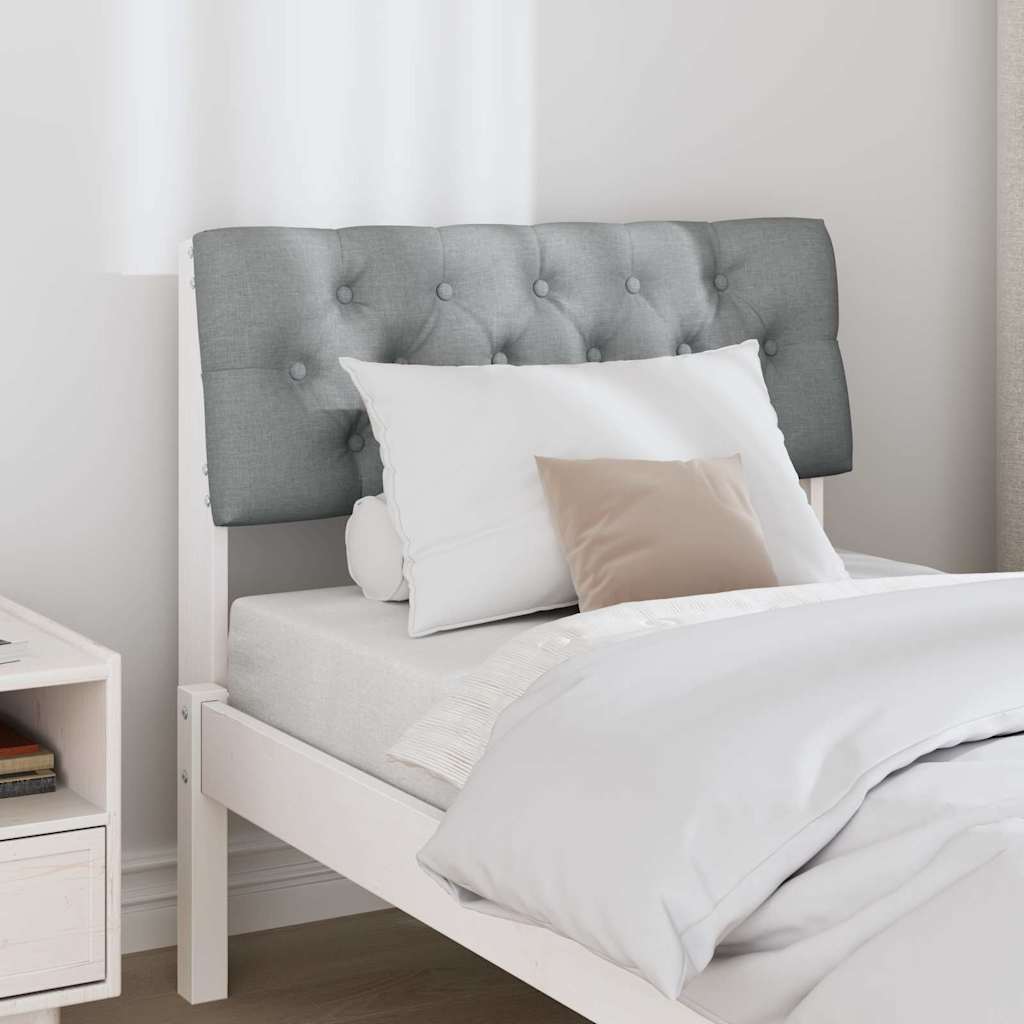 Tête de lit capitonnée Gris clair 80 cm Pin massif - XIOS