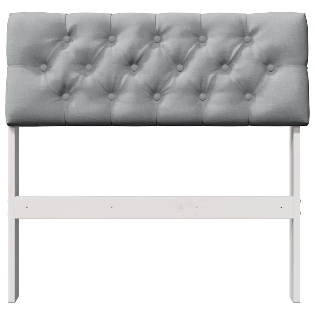 Tête de lit capitonnée Gris clair 80 cm Pin massif - XIOS