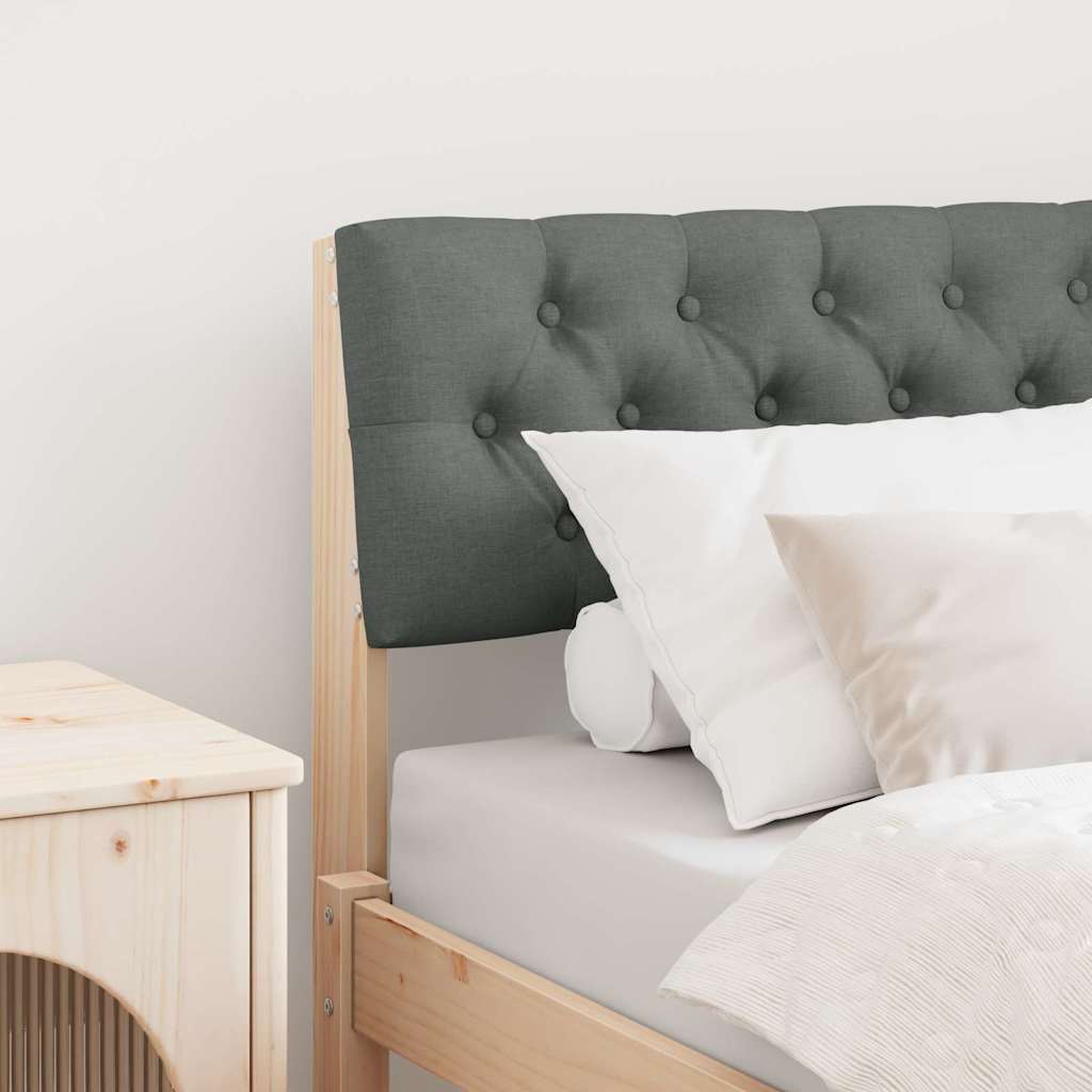 Tête de lit capitonnée Gris foncé 75 cm Pin massif - XIOS