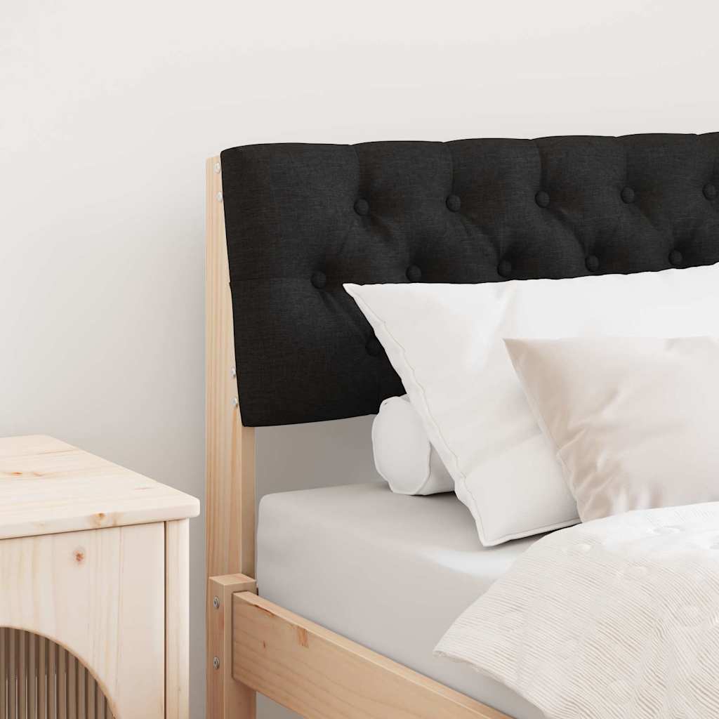 Tête de lit capitonnée Noir 75 cm Pin massif - XIOS