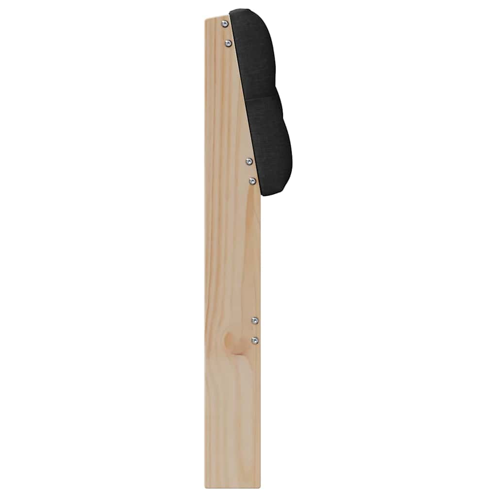 Tête de lit capitonnée Noir 75 cm Pin massif - XIOS