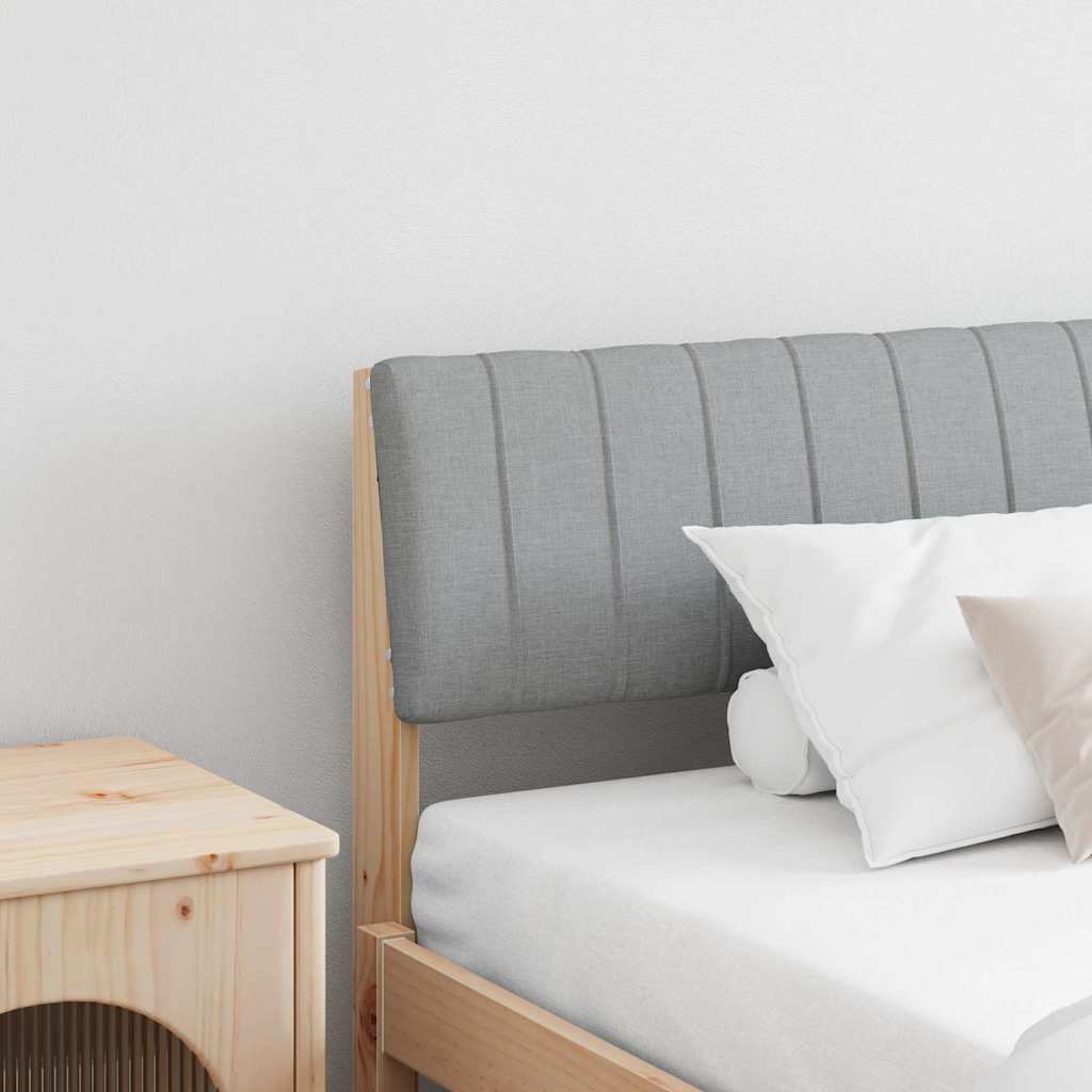 Tête de lit capitonnée Gris clair 200 cm Pin massif - XIOS