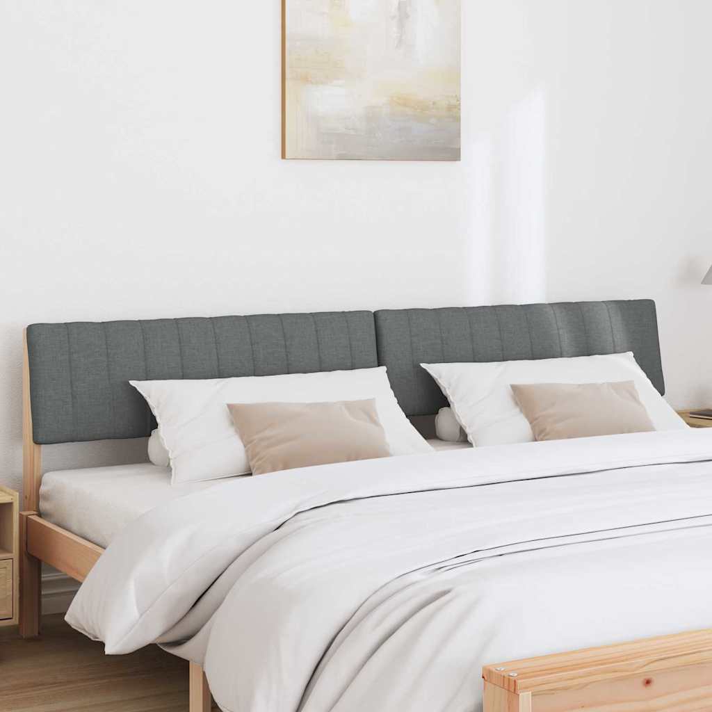 Tête de lit capitonnée Gris foncé 200 cm Pin massif - XIOS