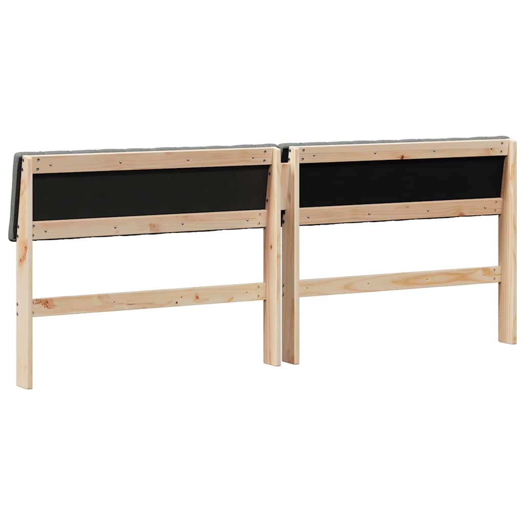 Tête de lit capitonnée Gris foncé 200 cm Pin massif - XIOS