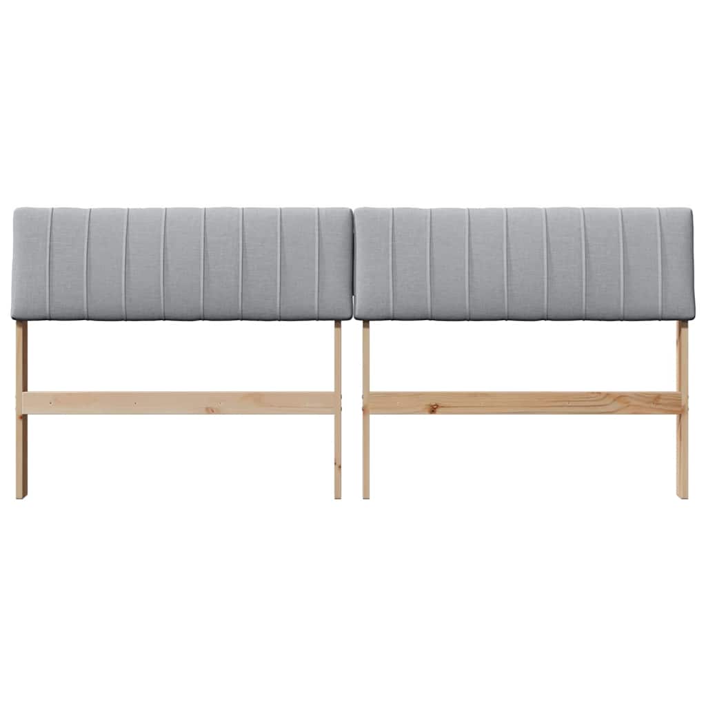 Tête de lit capitonnée Gris clair 180 cm Pin massif - XIOS