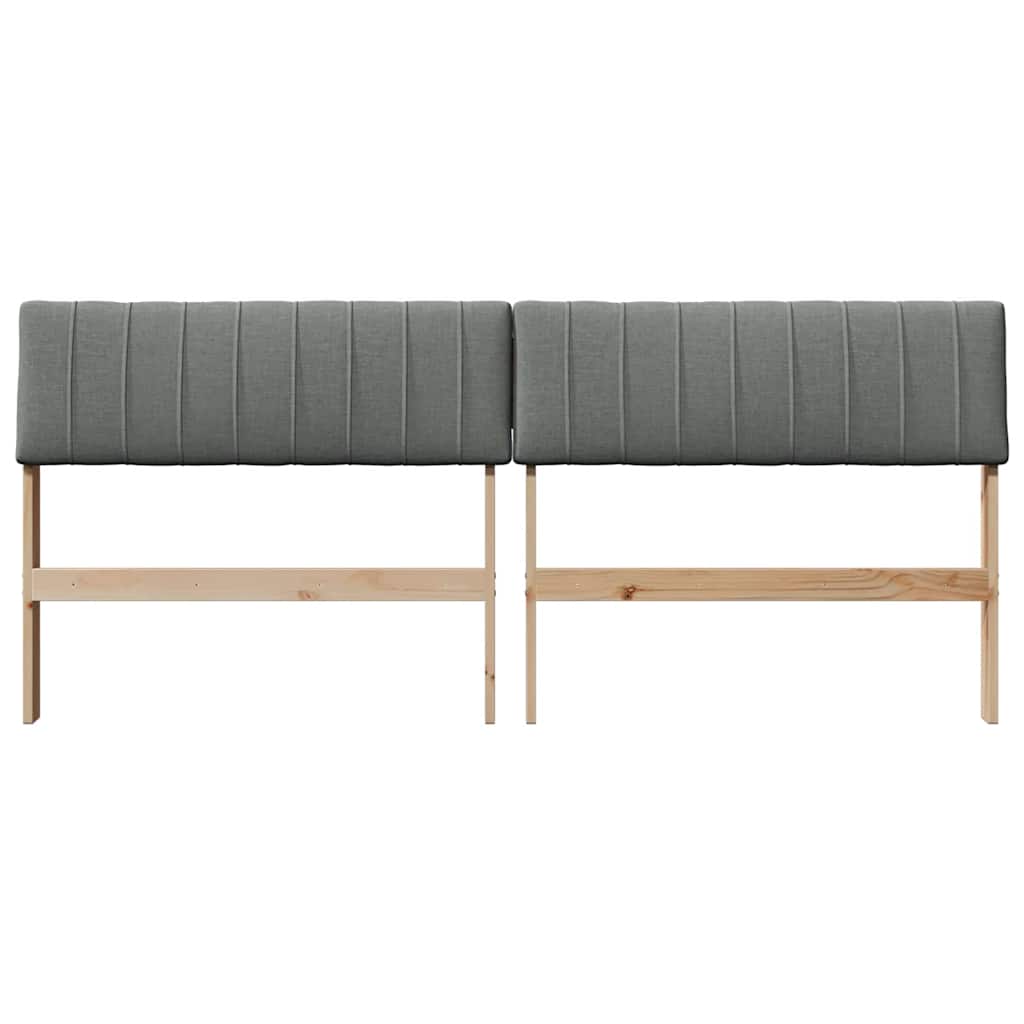 Tête de lit capitonnée Gris foncé 180 cm Pin massif - XIOS
