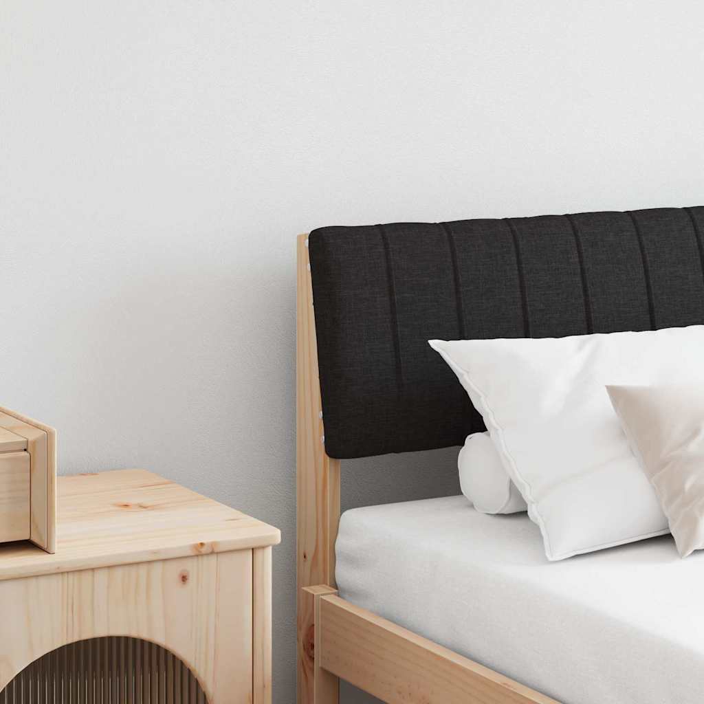 Tête de lit capitonnée Noir 180 cm Pin massif - XIOS