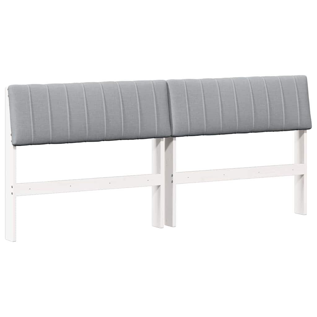 Tête de lit capitonnée Gris clair 180 cm Pin massif - XIOS