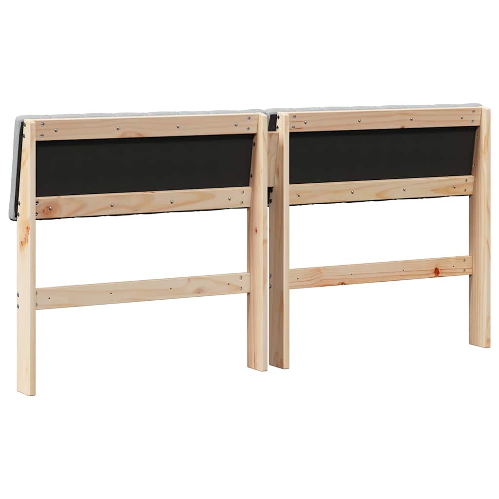 Tête de lit capitonnée Gris clair 160 cm Pin massif - XIOS