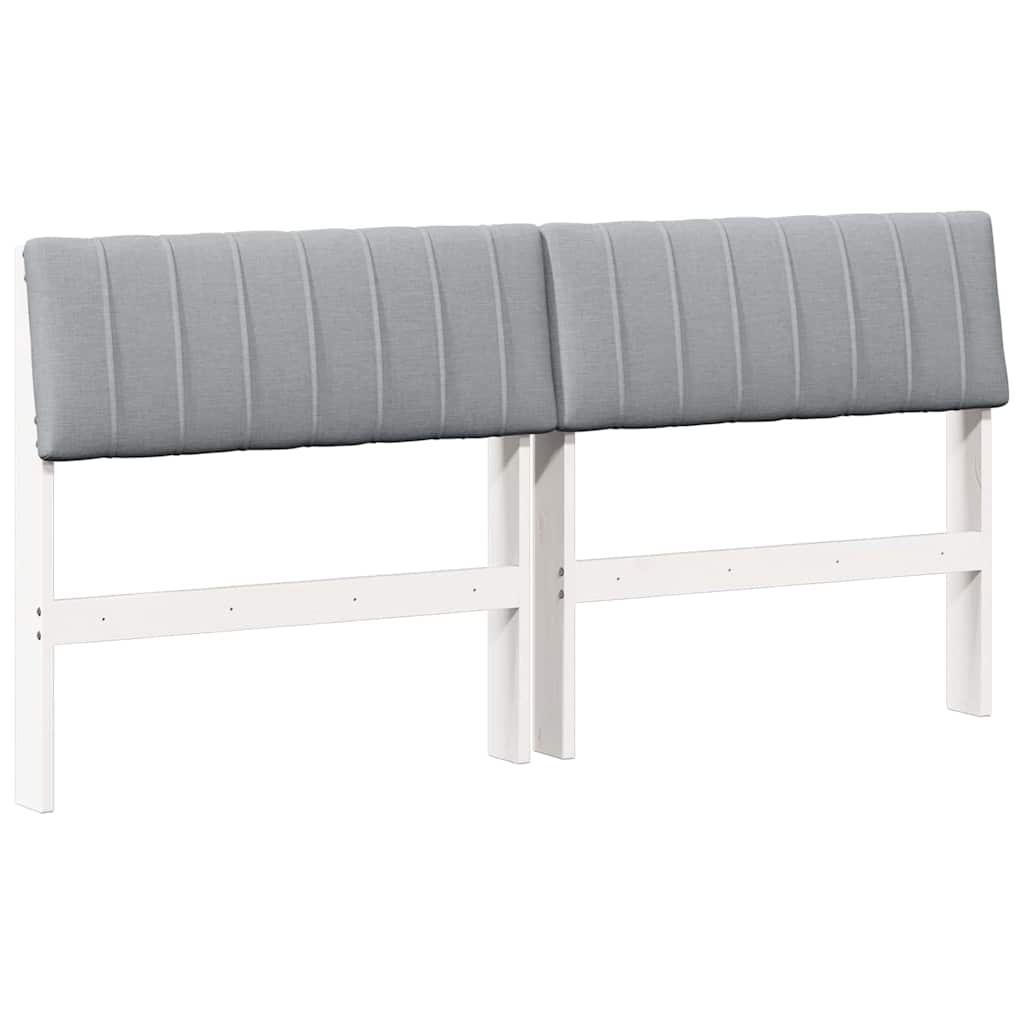 Tête de lit capitonnée Gris clair 160 cm Pin massif - XIOS