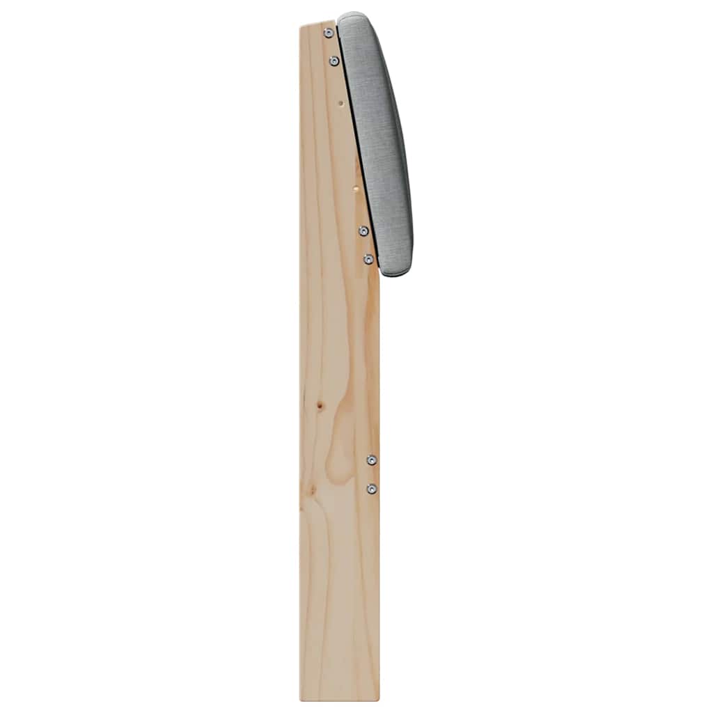 Tête de lit capitonnée Gris clair 150 cm Pin massif - XIOS