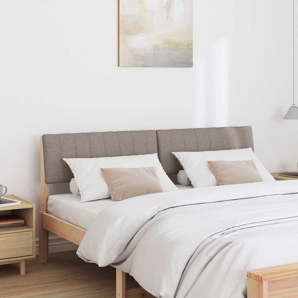 Tête de lit capitonnée Taupe 150 cm Pin massif - XIOS